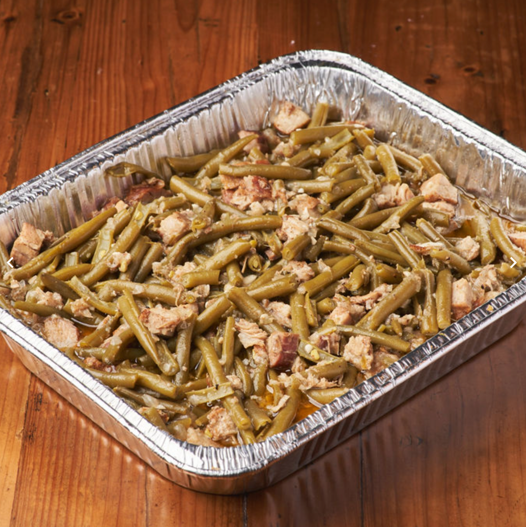 Pan of Green Beans with Bacon (Serves 12)
