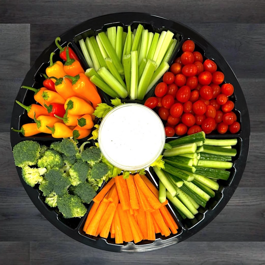 Fresh Vegetables & Dip Tray ( Serves 20-24 people)